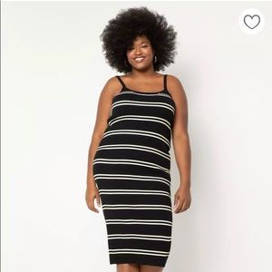 Striped Cami Dress Eloquii 14/16 NWT